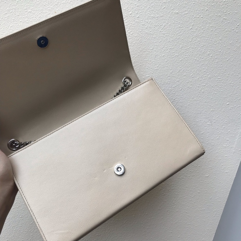 SOLD Saint Laurent beige Kate grainy leather - Picture 6 of 8